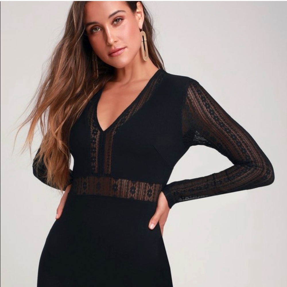 Lulus large little black dress - Picture 2 of 4